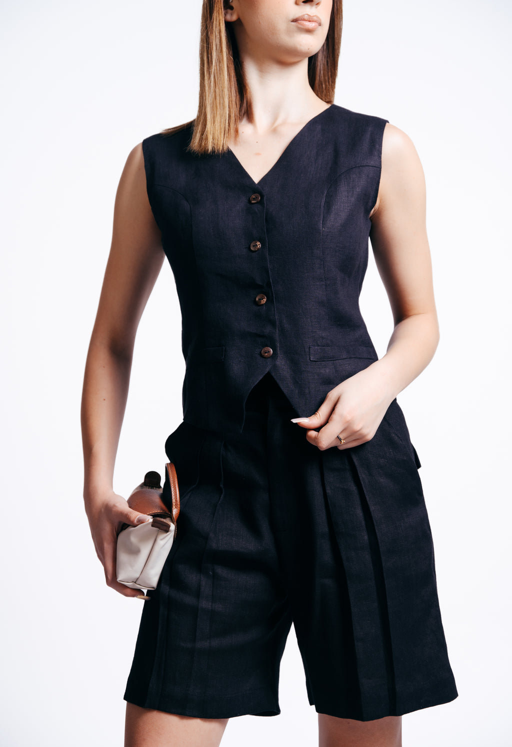 The Tailored Linen Vest