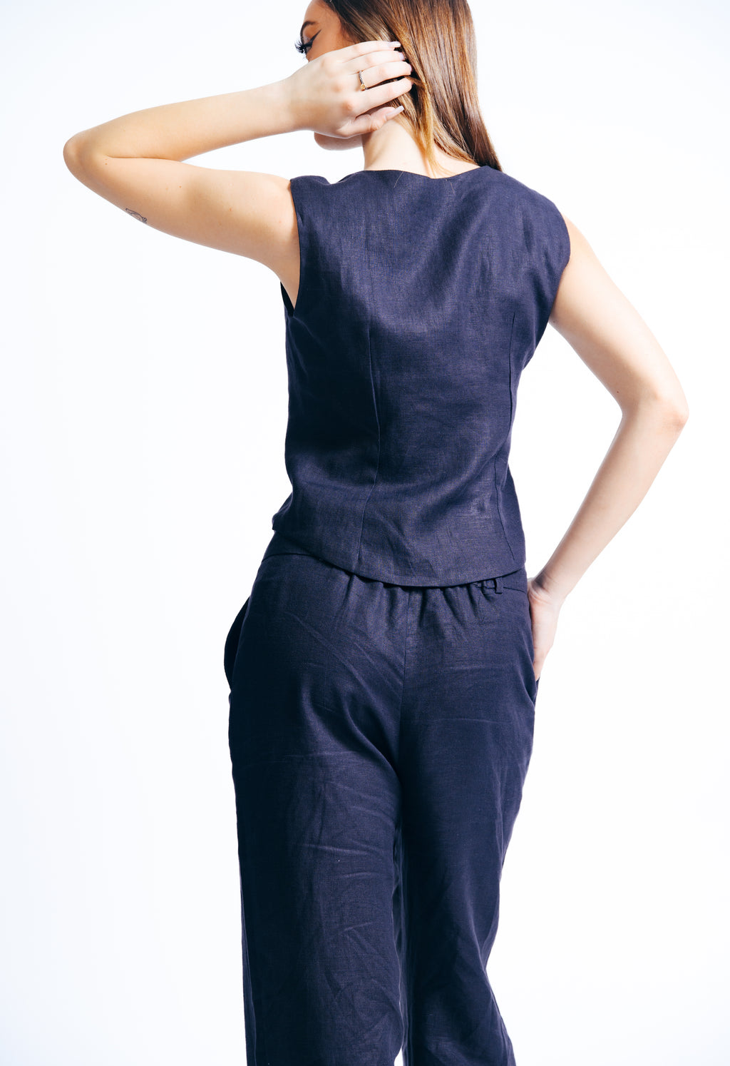 The Noir Linen Trousers