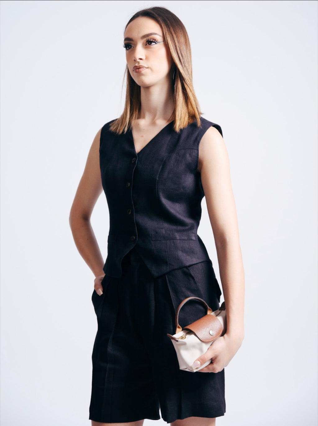 The Tailored Linen Vest